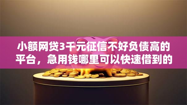 小额网贷3千元征信不好负债高的平台,急用钱哪里可以快速借到的6个平台介绍 小额网贷3千元征信不好负债高的平台,急用钱哪里可以快速借到的6个平台介绍