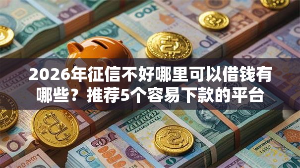 2026年征信不好哪里可以借钱有哪些？推荐5个容易下款的平台