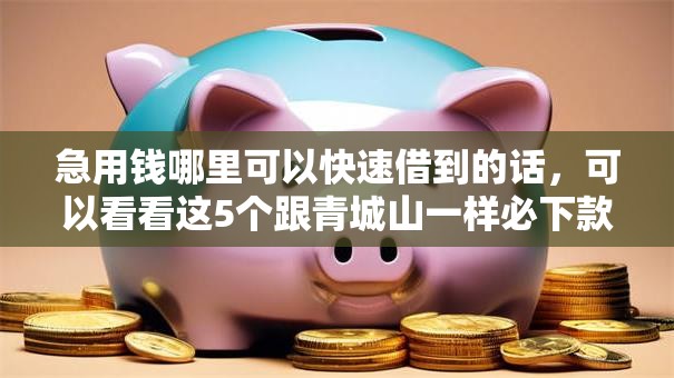 急用钱哪里可以快速借到的话,可以看看这5个跟青城山一样必下款的口子 急用钱哪里可以快速借到的话,可以看看这5个跟青城山一样必下款的口子