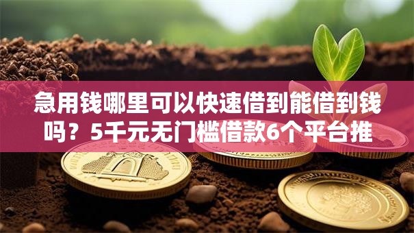 急用钱哪里可以快速借到能借到钱吗?5千元无门槛借款6个平台推荐 急用钱哪里可以快速借到能借到钱吗?5千元无门槛借款6个平台推荐