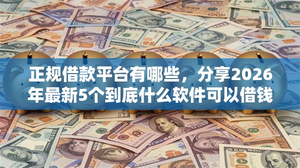 正规借款平台有哪些,分享2026年最新5个到底什么软件可以借钱黑户 正规借款平台有哪些,分享2026年最新5个到底什么软件可以借钱黑户