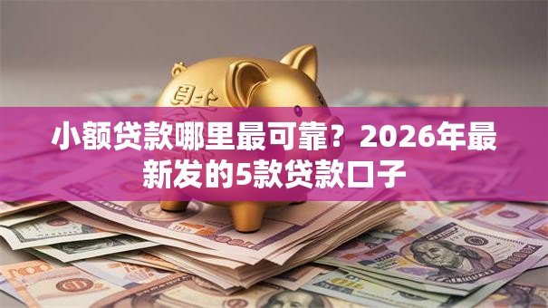 小额贷款哪里最可靠？2026年最新发的5款贷款口子