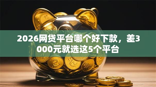 2026网贷平台哪个好下款，差3000元就选这5个平台