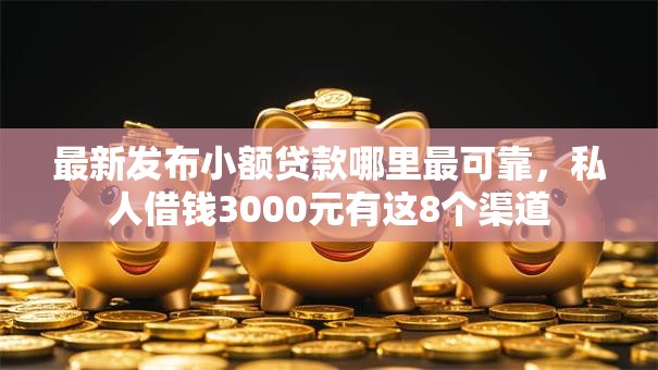 最新发布小额贷款哪里最可靠，私人借钱3000元有这8个渠道