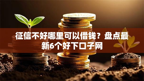 征信不好哪里可以借钱？盘点最新6个好下口子网
