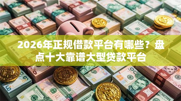 2026年正规借款平台有哪些?盘点十大靠谱大型贷款平台 2026年正规借款平台有哪些?盘点十大靠谱大型贷款平台