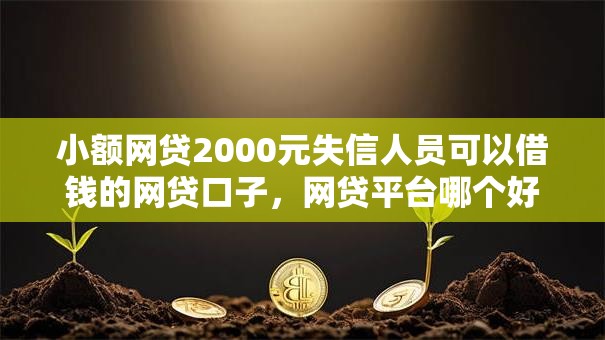 小额网贷2000元失信人员可以借钱的网贷口子,网贷平台哪个好下款的7个平台介绍 小额网贷2000元失信人员可以借钱的网贷口子,网贷平台哪个好下款的7个平台介绍