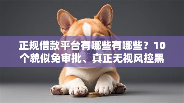 正规借款平台有哪些有哪些?10个貌似免审批、真正无视风控黑白的网贷合集 正规借款平台有哪些有哪些?10个貌似免审批、真正无视风控黑白的网贷合集