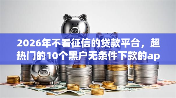 2026年不看征信的贷款平台,超热门的10个黑户无条件下款的app推荐 2026年不看征信的贷款平台,超热门的10个黑户无条件下款的app推荐
