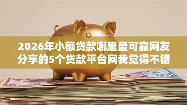 2026年小额贷款哪里最可靠网友分享的5个贷款平台网我觉得不错！