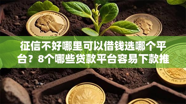 征信不好哪里可以借钱选哪个平台？8个哪些贷款平台容易下款推荐