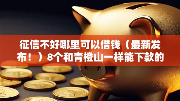 征信不好哪里可以借钱（最新发布！）8个和青橙山一样能下款的口子