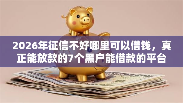 2026年征信不好哪里可以借钱,真正能放款的7个黑户能借款的平台推荐 2026年征信不好哪里可以借钱,真正能放款的7个黑户能借款的平台推荐