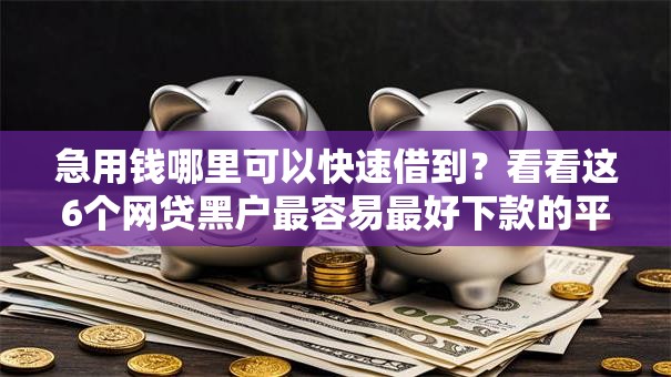 急用钱哪里可以快速借到?看看这6个网贷黑户最容易最好下款的平台怎么样 急用钱哪里可以快速借到?看看这6个网贷黑户最容易最好下款的平台怎么样