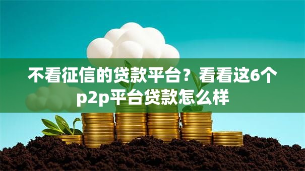不看征信的贷款平台?看看这6个p2p平台贷款怎么样 不看征信的贷款平台?看看这6个p2p平台贷款怎么样