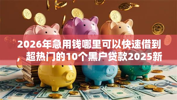 2026年急用钱哪里可以快速借到，超热门的10个黑户贷款2025新口子推荐