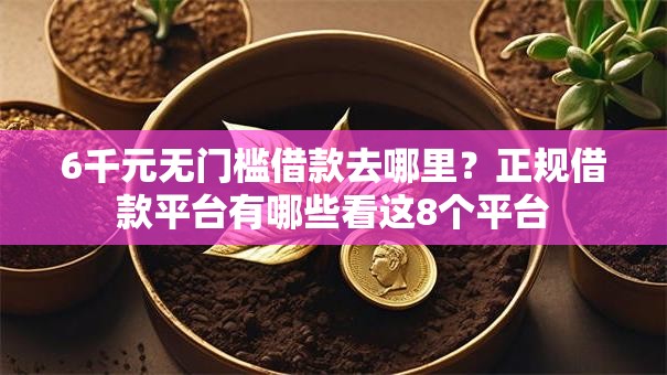 6千元无门槛借款去哪里?正规借款平台有哪些看这8个平台 6千元无门槛借款去哪里?正规借款平台有哪些看这8个平台
