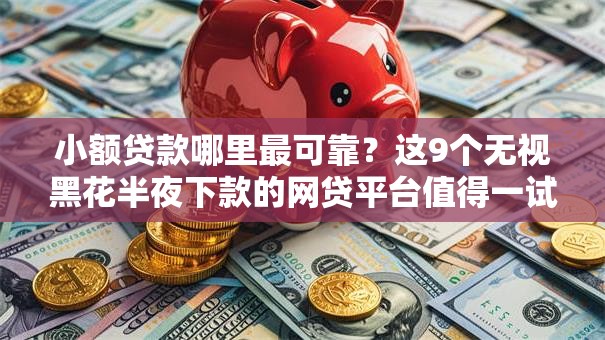 小额贷款哪里最可靠?这9个无视黑花半夜下款的网贷平台值得一试 小额贷款哪里最可靠?这9个无视黑花半夜下款的网贷平台值得一试