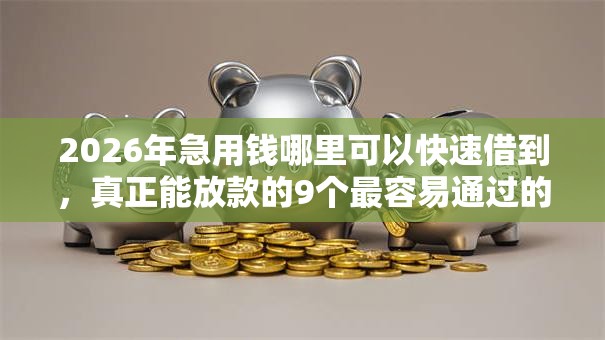 2026年急用钱哪里可以快速借到,真正能放款的9个最容易通过的借款平台推荐 2026年急用钱哪里可以快速借到,真正能放款的9个最容易通过的借款平台推荐