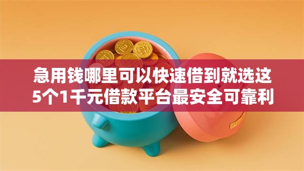 急用钱哪里可以快速借到就选这5个1千元借款平台最安全可靠利息低 急用钱哪里可以快速借到就选这5个1千元借款平台最安全可靠利息低