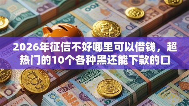 2026年征信不好哪里可以借钱,超热门的10个各种黑还能下款的口子推荐 2026年征信不好哪里可以借钱,超热门的10个各种黑还能下款的口子推荐