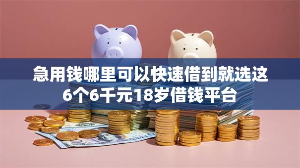 急用钱哪里可以快速借到就选这6个6千元18岁借钱平台 急用钱哪里可以快速借到就选这6个6千元18岁借钱平台