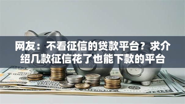 网友:不看征信的贷款平台?求介绍几款征信花了也能下款的平台 网友:不看征信的贷款平台?求介绍几款征信花了也能下款的平台