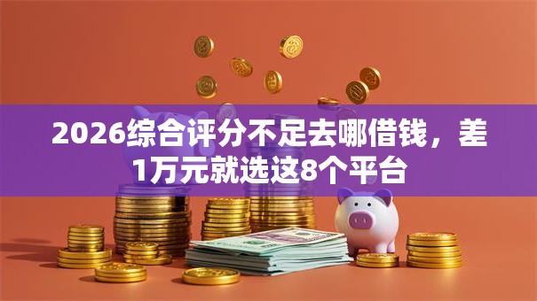 2026综合评分不足去哪借钱,差1万元就选这8个平台 2026综合评分不足去哪借钱,差1万元就选这8个平台