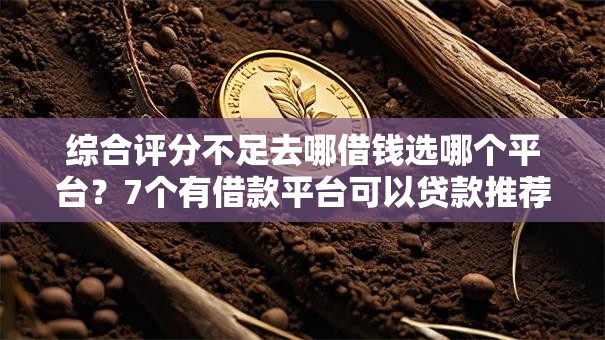 综合评分不足去哪借钱选哪个平台？7个有借款平台可以贷款推荐