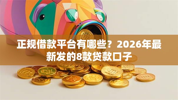 正规借款平台有哪些?2026年最新发的8款贷款口子 正规借款平台有哪些?2026年最新发的8款贷款口子