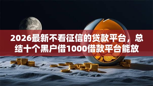 2026最新不看征信的贷款平台,总结十个黑户借1000借款平台能放款! 2026最新不看征信的贷款平台,总结十个黑户借1000借款平台能放款!