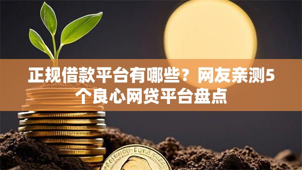 正规借款平台有哪些?网友亲测5个良心网贷平台盘点 正规借款平台有哪些?网友亲测5个良心网贷平台盘点