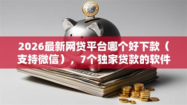 2026最新网贷平台哪个好下款（支持微信），7个独家贷款的软件无私分享