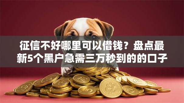 征信不好哪里可以借钱?盘点最新5个黑户急需三万秒到的的口子 征信不好哪里可以借钱?盘点最新5个黑户急需三万秒到的的口子