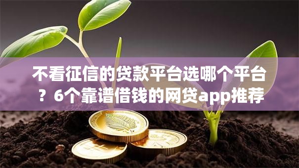 不看征信的贷款平台选哪个平台?6个靠谱借钱的网贷app推荐 不看征信的贷款平台选哪个平台?6个靠谱借钱的网贷app推荐