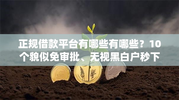 正规借款平台有哪些有哪些?10个貌似免审批、无视黑白户秒下款app合集 正规借款平台有哪些有哪些?10个貌似免审批、无视黑白户秒下款app合集