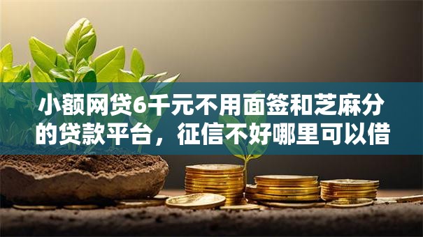 小额网贷6千元不用面签和芝麻分的贷款平台,征信不好哪里可以借钱的7个平台介绍 小额网贷6千元不用面签和芝麻分的贷款平台,征信不好哪里可以借钱的7个平台介绍
