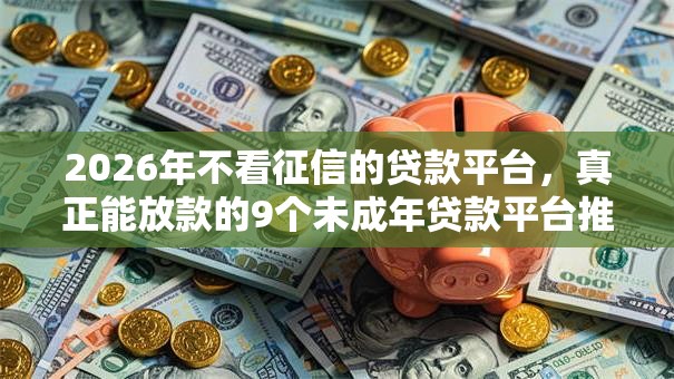 2026年不看征信的贷款平台，真正能放款的9个未成年贷款平台推荐