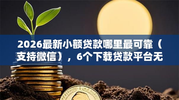 2026最新小额贷款哪里最可靠（支持微信），6个下载贷款平台无私分享