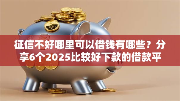 征信不好哪里可以借钱有哪些？分享6个2025比较好下款的借款平台