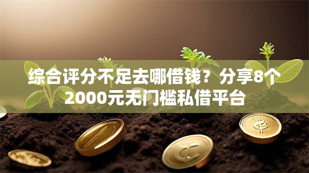综合评分不足去哪借钱？分享8个2000元无门槛私借平台