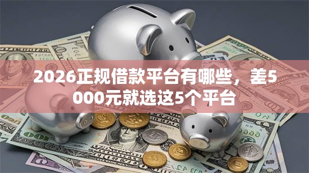 2026正规借款平台有哪些，差5000元就选这5个平台