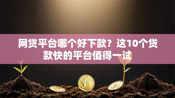 网贷平台哪个好下款？这10个贷款快的平台值得一试