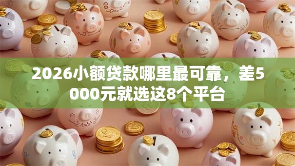 2026小额贷款哪里最可靠，差5000元就选这8个平台