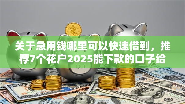 关于急用钱哪里可以快速借到，推荐7个花户2025能下款的口子给你