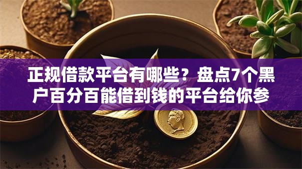 正规借款平台有哪些?盘点7个黑户百分百能借到钱的平台给你参考 正规借款平台有哪些?盘点7个黑户百分百能借到钱的平台给你参考