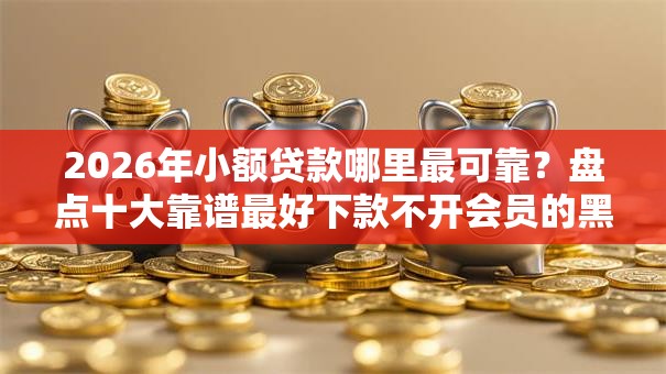 2026年小额贷款哪里最可靠？盘点十大靠谱最好下款不开会员的黑户借钱平台
