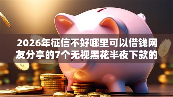 2026年征信不好哪里可以借钱网友分享的7个无视黑花半夜下款的网贷软件我觉得不错！