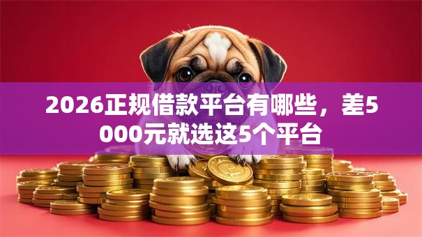 2026正规借款平台有哪些,差5000元就选这5个平台 2026正规借款平台有哪些,差5000元就选这5个平台