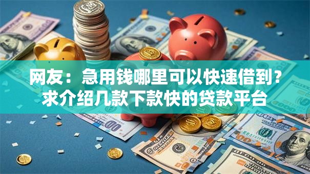 网友:急用钱哪里可以快速借到?求介绍几款下款快的贷款平台 网友:急用钱哪里可以快速借到?求介绍几款下款快的贷款平台